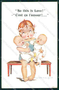 Artist Signed Children Inter Art serie 7429 cartolina XP9102 – fronte