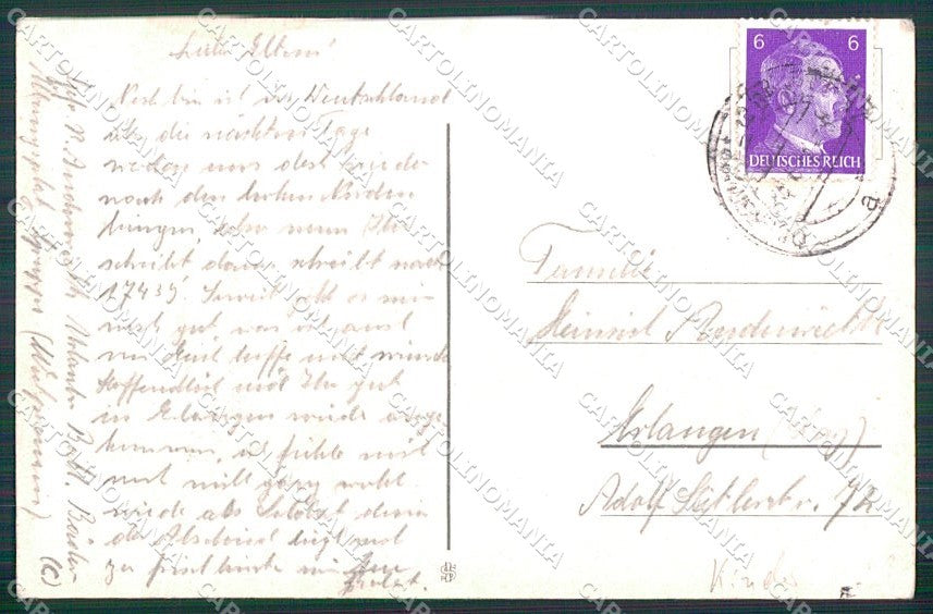 Artist Signed Chloe Preston Girl cartolina XP9120 – retro