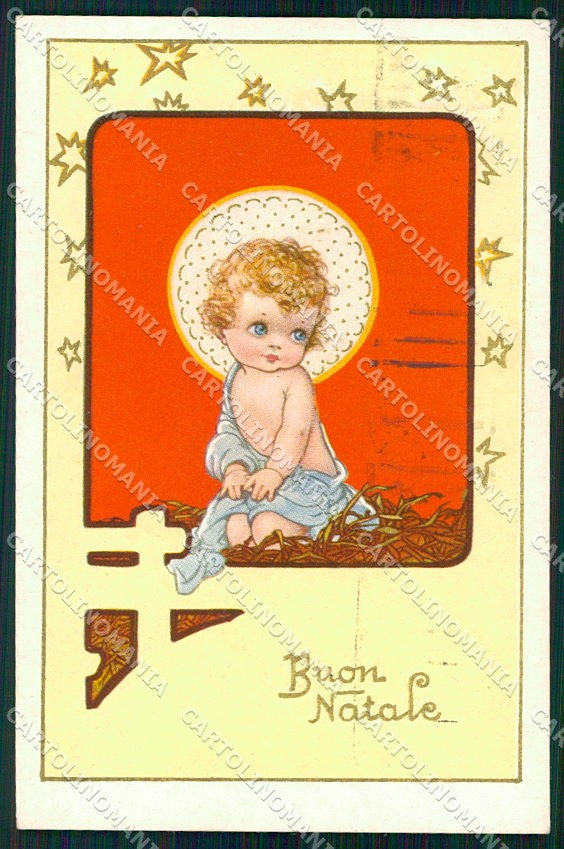 Artist Signed Castelli Christmas Degami 122 cartolina XP9137 – fronte