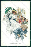 Artist Signed H. Fisher American Girl Japan Reinthal serie 102 cartolina XP9174 – fronte