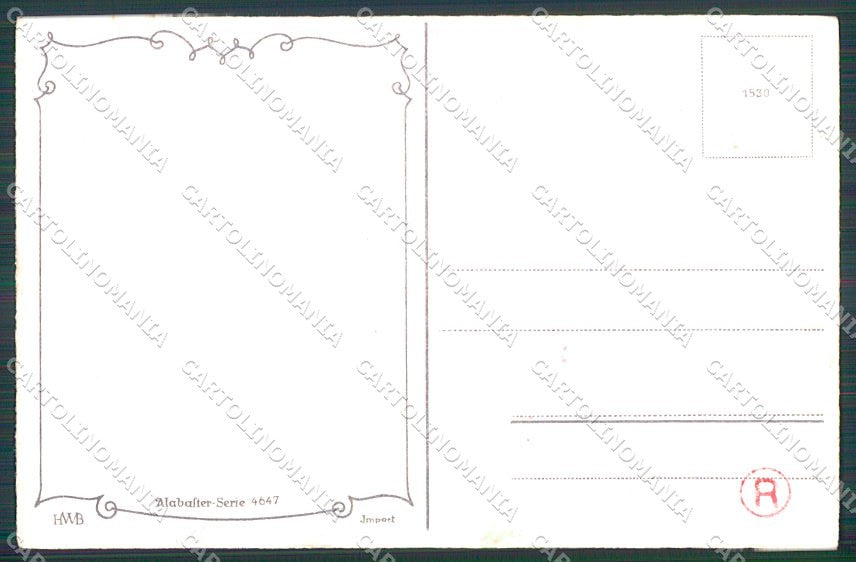 Artist Signed Hannes Petersen Children HWB 4647 cartolina XP9203 – retro