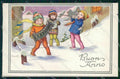 Artist Signed Castelli Children Degami cartolina XP9210 – fronte