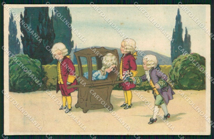 Artist Signed Castelli Children serie 1001 cartolina XP9217 – fronte