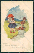 Artist Signed Castelli Children serie 592-4 cartolina XP9222 – fronte