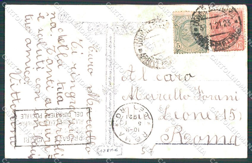 Artist Signed Castelli Children serie 432M-6 cartolina XP9224 – retro
