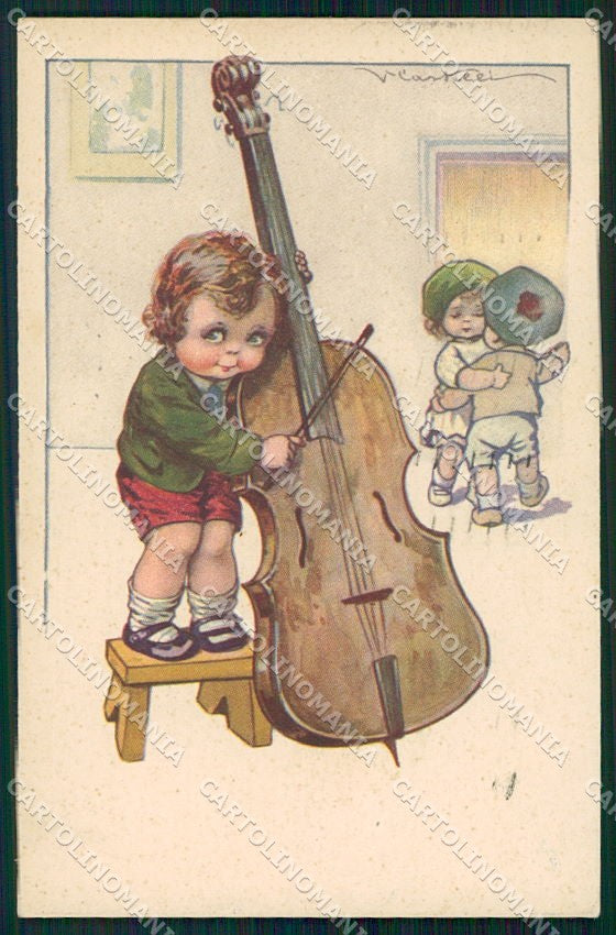 Artist Signed Castelli Children serie 518-4 cartolina XP9228 – fronte