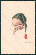 Artist Signed Castelli Children serie 351-4 cartolina XP9229 – fronte