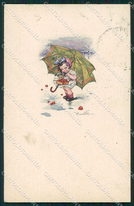 Artist Signed Castelli Children serie 417M-6 cartolina XP9230 – fronte