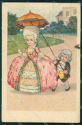 Artist Signed Castelli Children Degami 1002 cartolina XP9237 – fronte