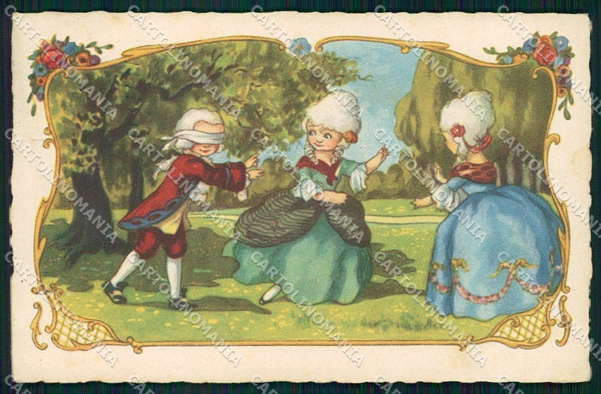 Artist Signed Castelli Children serie 2083 cartolina XP9244 – fronte