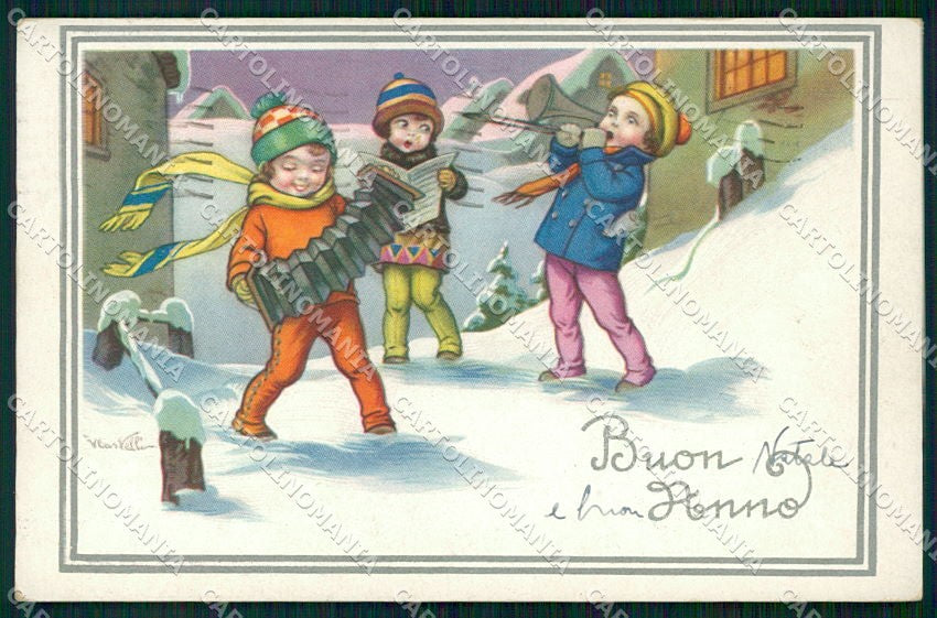 Artist Signed Castelli Children Degami 3127 cartolina XP9251 – fronte