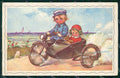 Artist Signed Castelli Children Degami cartolina XP9252 – fronte
