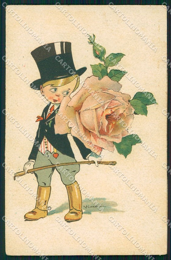Artist Signed Castelli Children serie 153 cartolina XP9260 – fronte