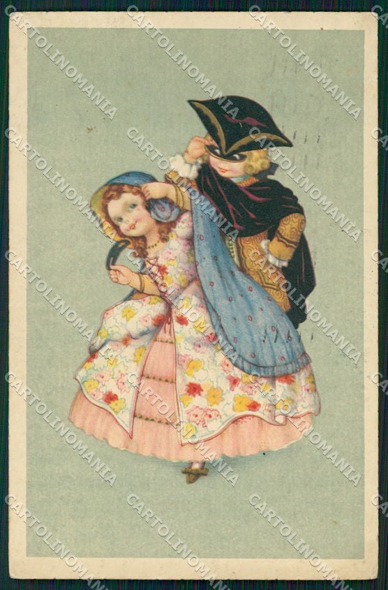 Artist Signed Castelli Children serie 1005 cartolina XP9266 – fronte