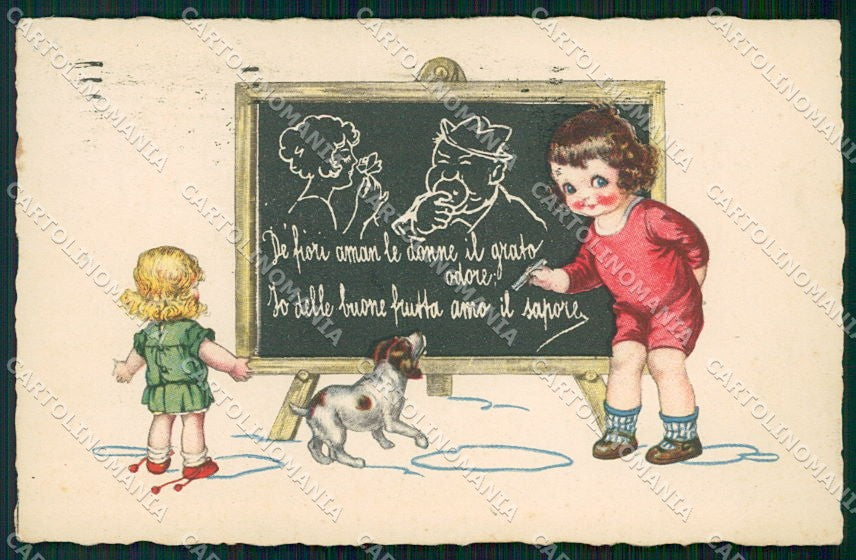 Artist Signed Castelli Children serie 2407-2 cartolina XP9269 – fronte