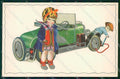 Artist Signed Children Car Degami cartolina XP9286 – fronte
