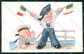 Artist Signed Children Sailor MM serie 1026 cartolina XP9290 – fronte
