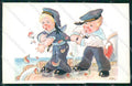 Artist Signed Children Sailor MM serie 1026 cartolina XP9291 – fronte