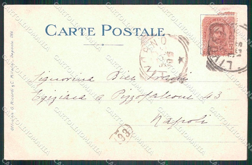 Artist Signed Metlicovitz Opera Tosca Art Nouveau cartolina XP9294 – retro