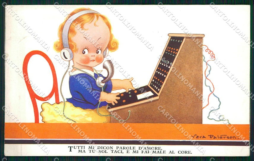 Artist Signed Vera Petersen Girl serie 2679 cartolina XP9297 – fronte