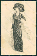 Artist Signed Glamour Lady AOL serie 791 cartolina XP9300 – fronte