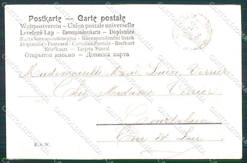Artist Signed H. Walzal Viennoise Lady cartolina XP9302 – retro