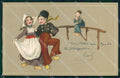 Artist Signed Dutch Children GOM serie 1702 cartolina XP9309 – fronte