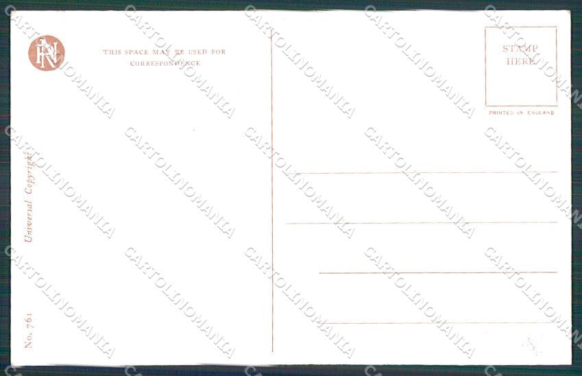 Artist Signed Philip Boileau Lady Reinthal Newman serie 761 cartolina XP9316 – retro