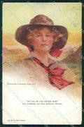 Artist Signed Boileau Reinthal Lady Newman serie 755 PIEGHINE cartolina XP9318 – fronte