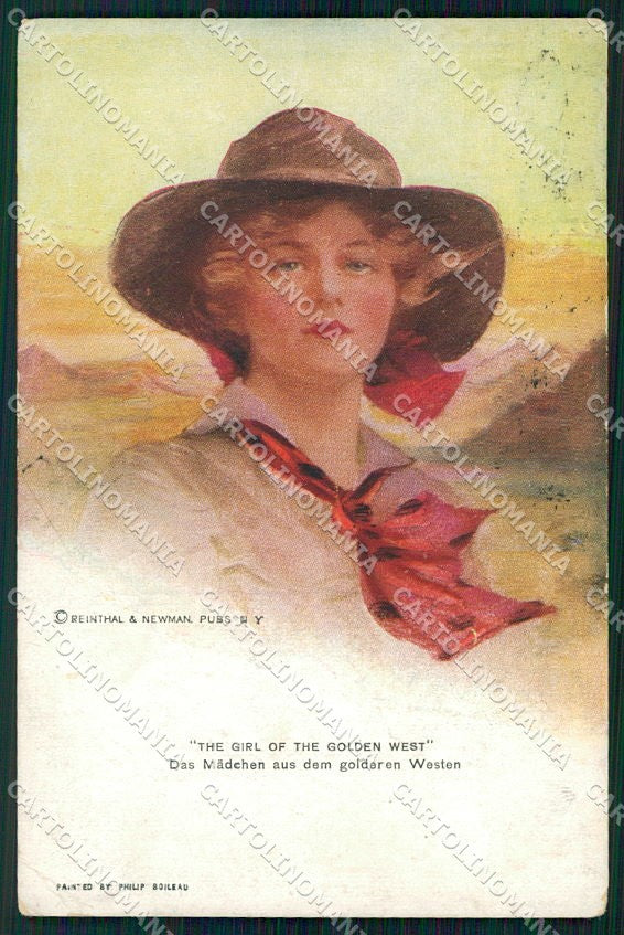 Artist Signed Boileau Reinthal Lady Newman serie 755 PIEGHINE cartolina XP9318 – fronte