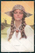 Artist Signed Philip Boileau Lady Reinthal Newman serie 752 cartolina XP9320 – fronte