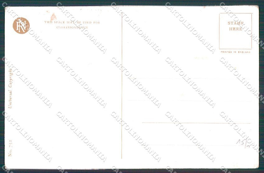 Artist Signed Philip Boileau Lady Reinthal Newman serie 752 cartolina XP9320 – retro
