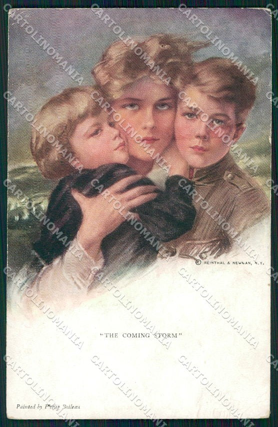 Artist Signed P. Boileau Lady Reinthal Newman serie 761 ABRASA cartolina XP9330 – fronte