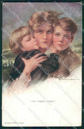 Artist Signed P. Boileau Lady Reinthal Newman serie 761 ABRASA cartolina XP9330 – fronte