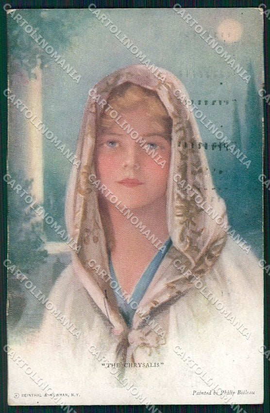 Artist Signed Philip Boileau Lady Reinthal Newman The Chrysalis cartolina XP9332 – fronte