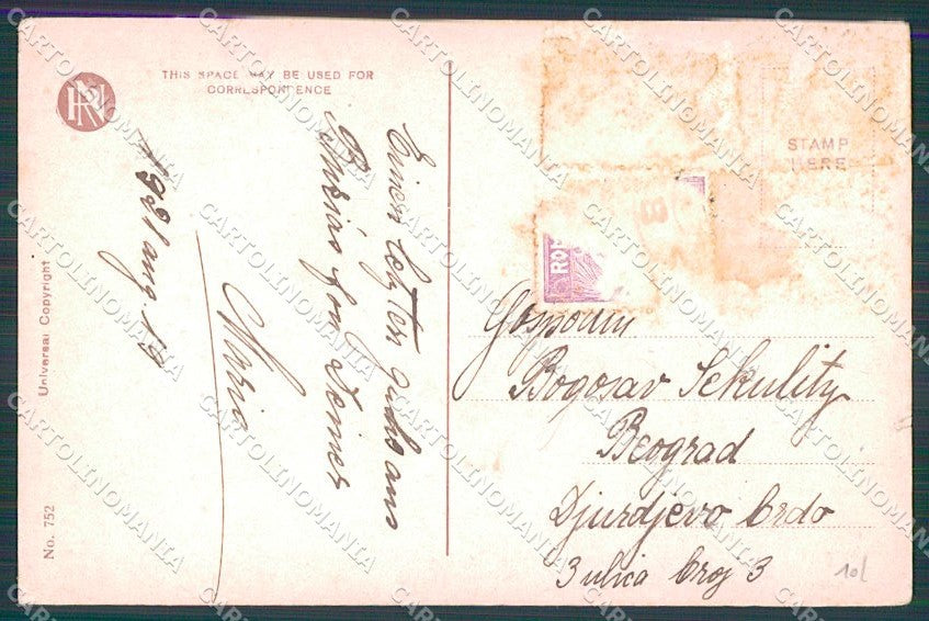 Artist Signed P. Boileau Lady Reinthal Newman serie 752 ABRASA cartolina XP9333 – retro