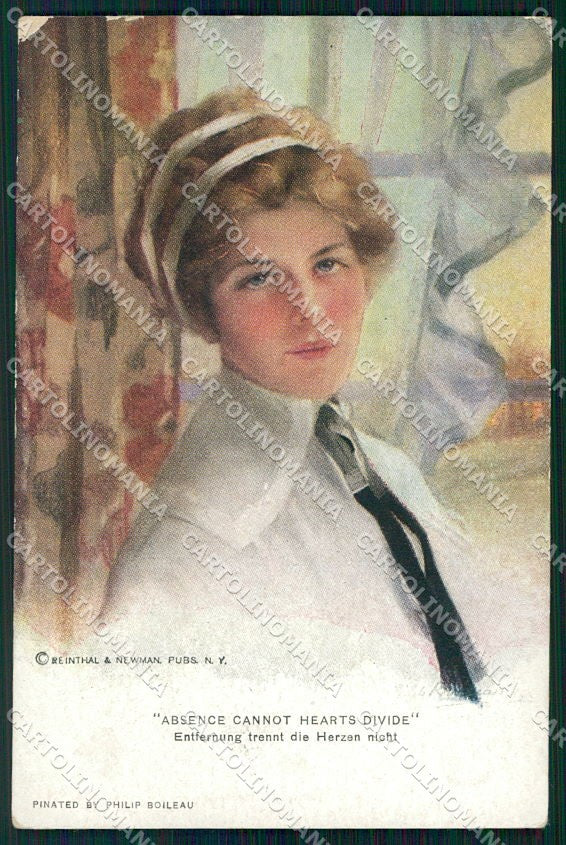 Artist Signed Philip Boileau Lady Reinthal Newman serie 751 cartolina XP9334 – fronte
