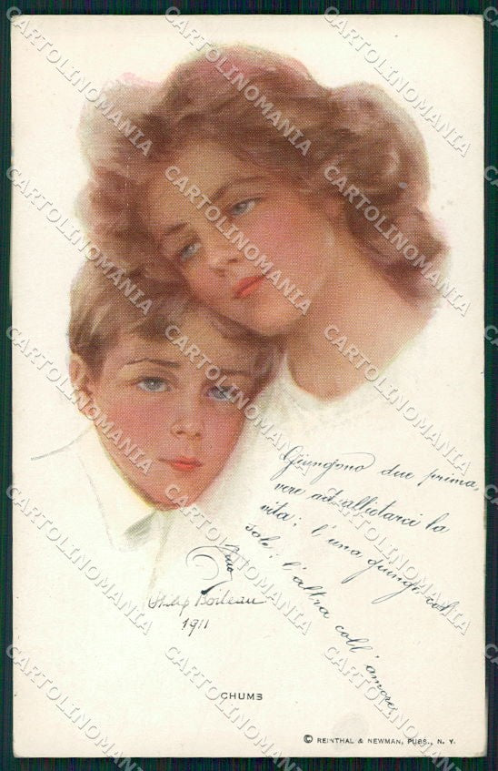 Artist Signed Philip Boileau Lady Reinthal Newman serie 211 cartolina XP9336 – fronte
