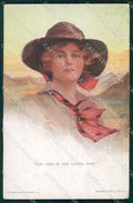 Artist Signed Philip Boileau Lady Reinthal Newman serie 755 cartolina XP9338 – fronte