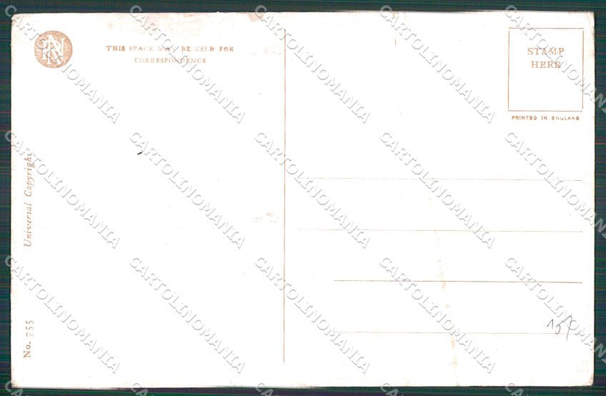 Artist Signed Philip Boileau Lady Reinthal Newman serie 755 cartolina XP9338 – retro