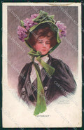 Artist Signed Philip Boileau Lady Reinthal Newman Yesterday cartolina XP9339 – fronte