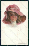 Artist Signed P. Boileau Lady Reinthal Newman serie 208 ABRASA cartolina XP9344 – fronte