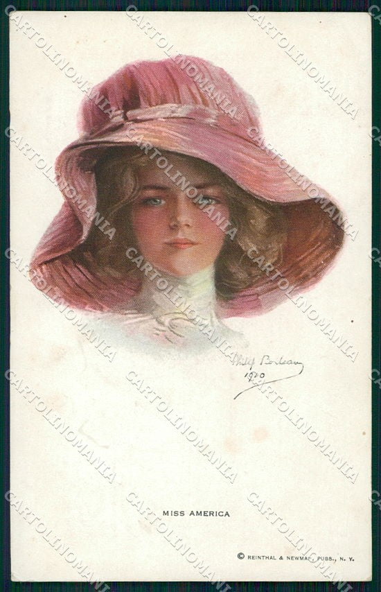 Artist Signed P. Boileau Lady Reinthal Newman serie 208 ABRASA cartolina XP9344 – fronte