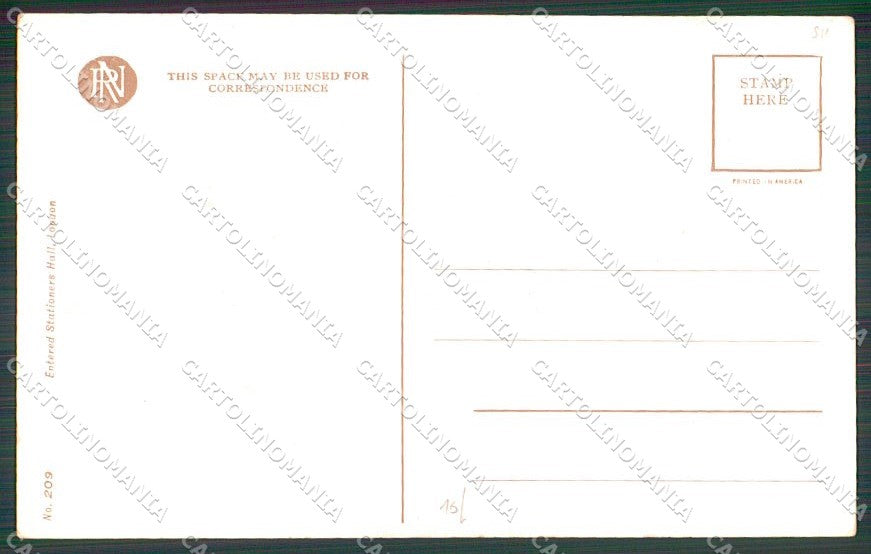 Artist Signed Philip Boileau Lady Reinthal Newman serie 209 cartolina XP9345 – retro