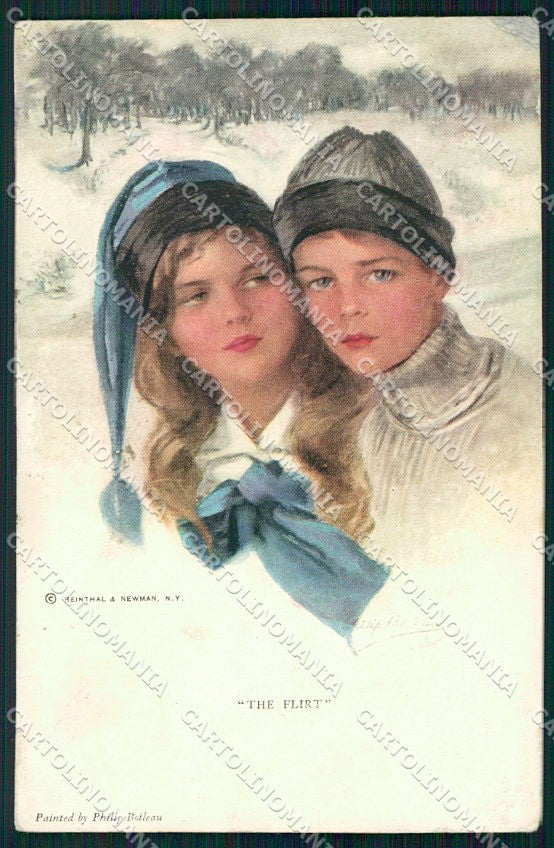 Artist Signed P. Boileau Lady Reinthal Newman serie 759 ABRASA cartolina XP9346 – fronte