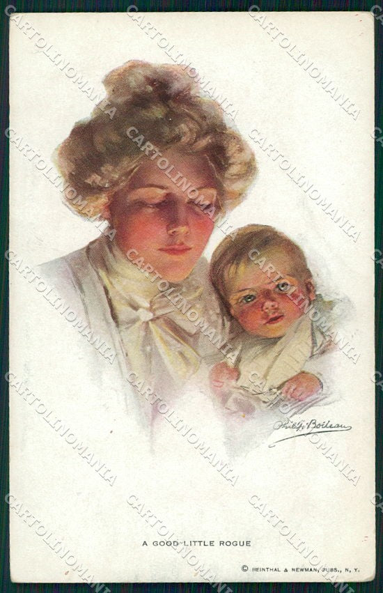 Artist Signed Philip Boileau Lady Reinthal Newman serie 295 cartolina XP9350 – fronte