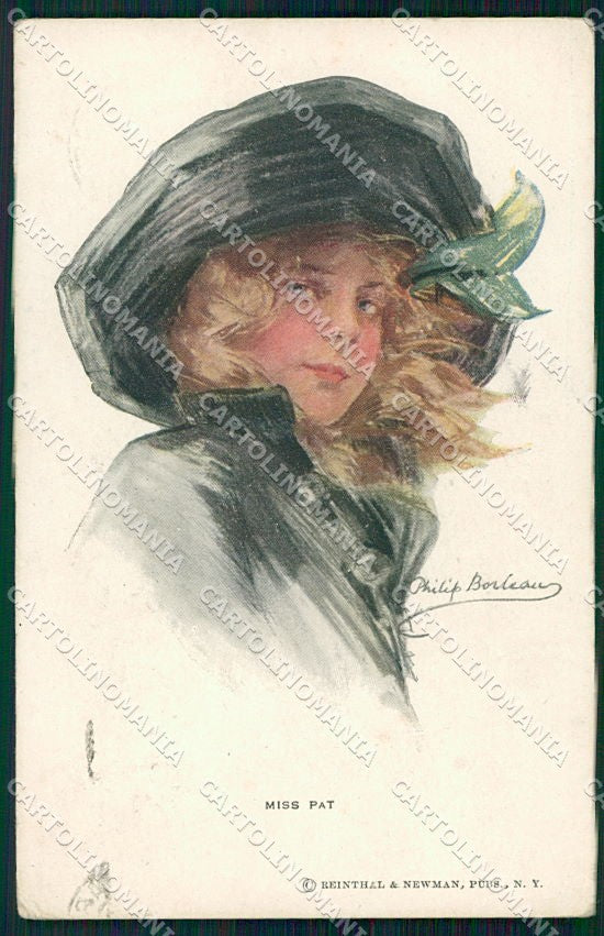 Artist Signed P. Boileau Lady Reinthal Newman serie 283 ABRASA cartolina XP9351 – fronte