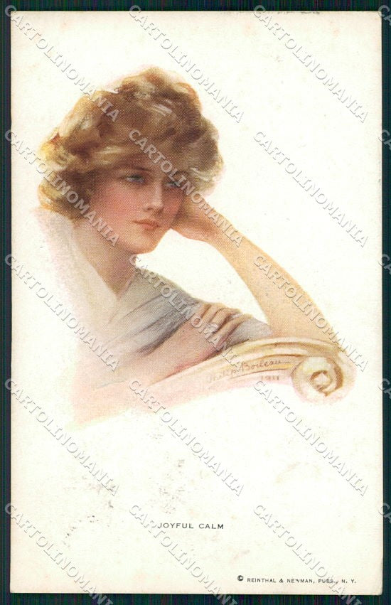 Artist Signed P. Boileau Reinthal Newman serie 210 PIEGHINA cartolina XP9354 – fronte
