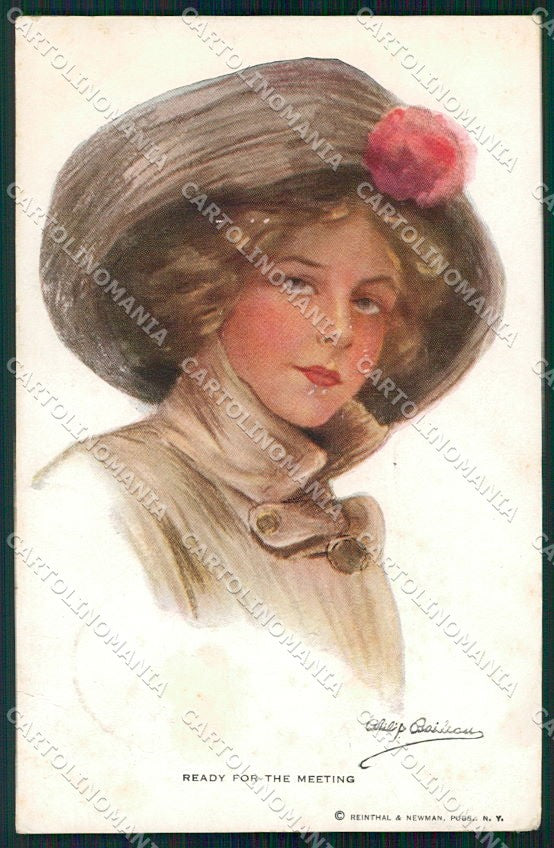 Artist Signed P. Boileau Lady Reinthal Newman serie 282 ABRASA cartolina XP9359 – fronte