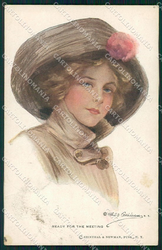 Artist Signed P. Boileau Reinthal Newman serie 282 PIEGHINE cartolina XP9360 – fronte